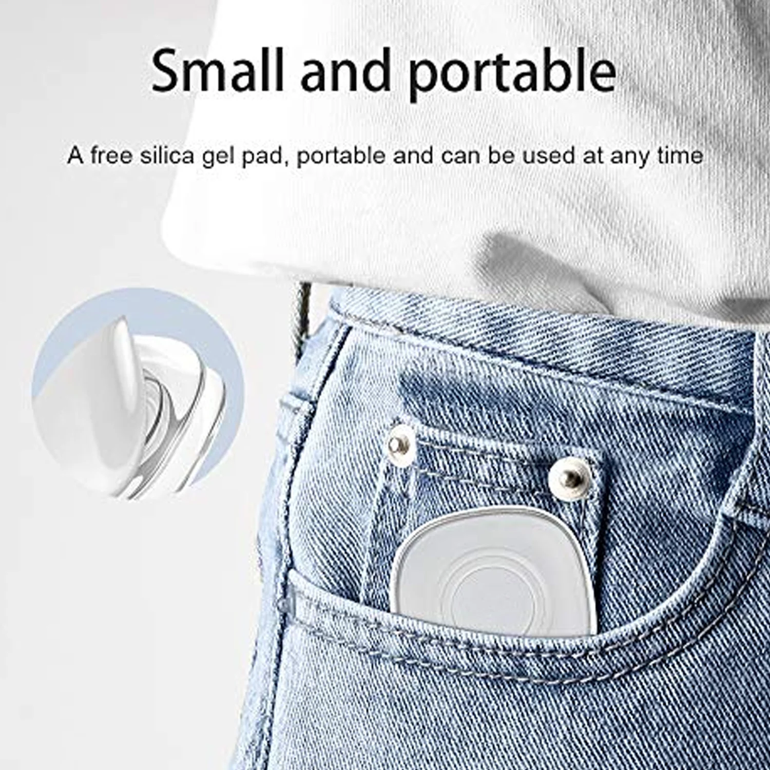 Multi Purpose Square Gel Pads for Holding Mobile & Spiral Cable Protector (1 Pc) - Image 9