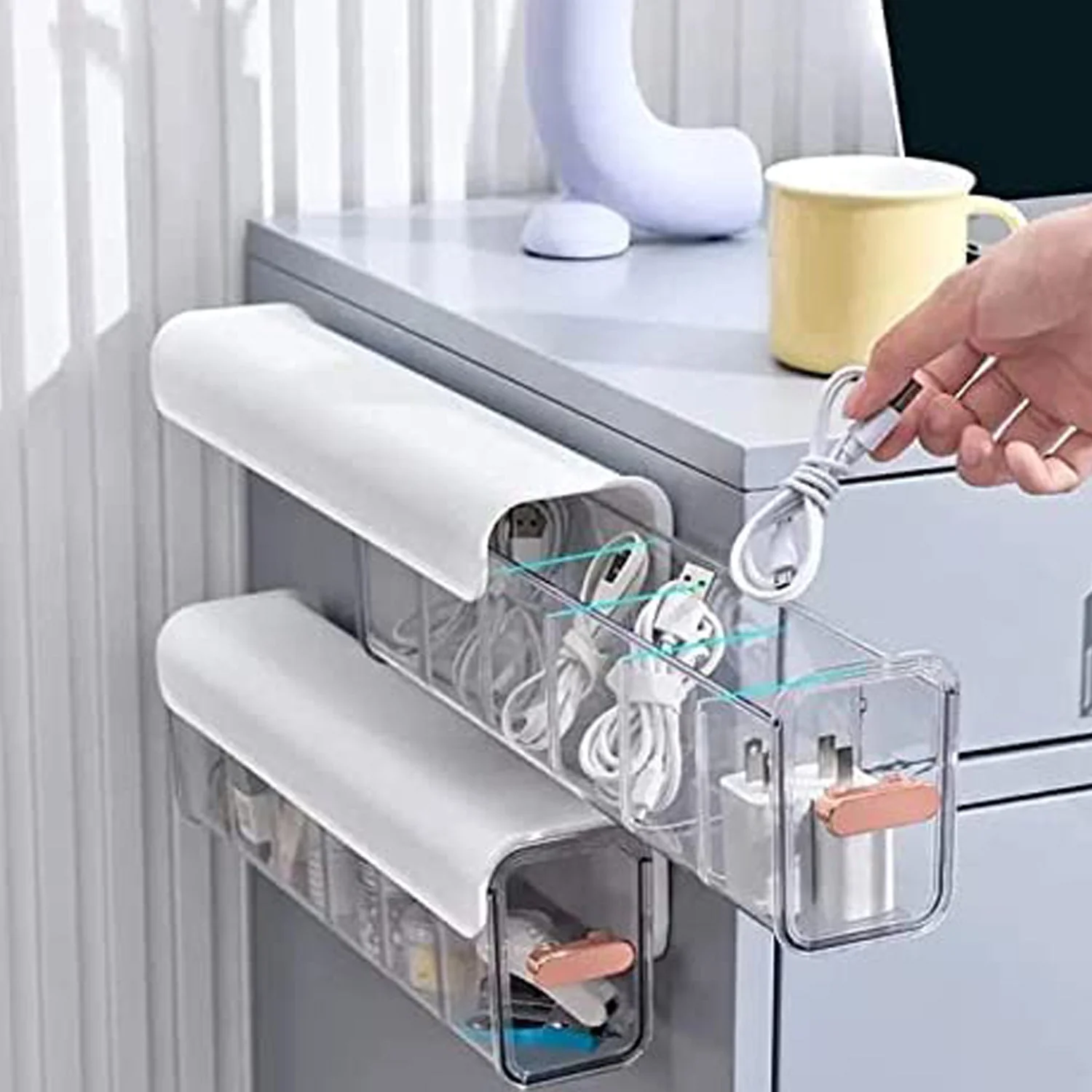 5-Cell Wall Mount Drawer Organizer for Socks & Lingerie - Image 10