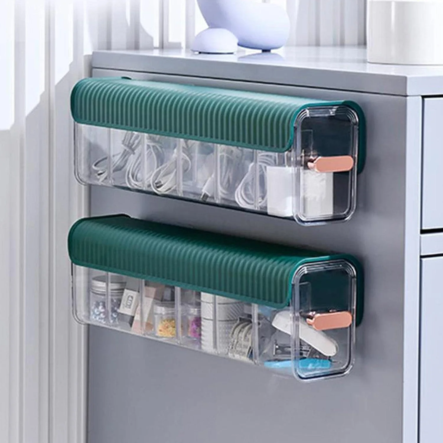 5-Cell Wall Mount Drawer Organizer for Socks & Lingerie - Image 8