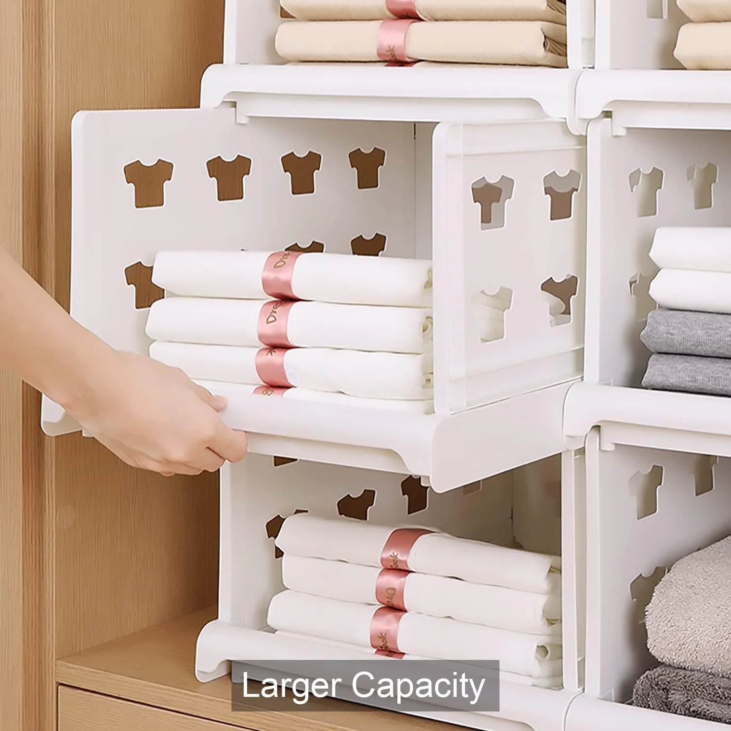 4-Layer Stackable Foldable Storage Organizer Cart Kitchen, Closet, Bedroom & Bathroom - Image 6