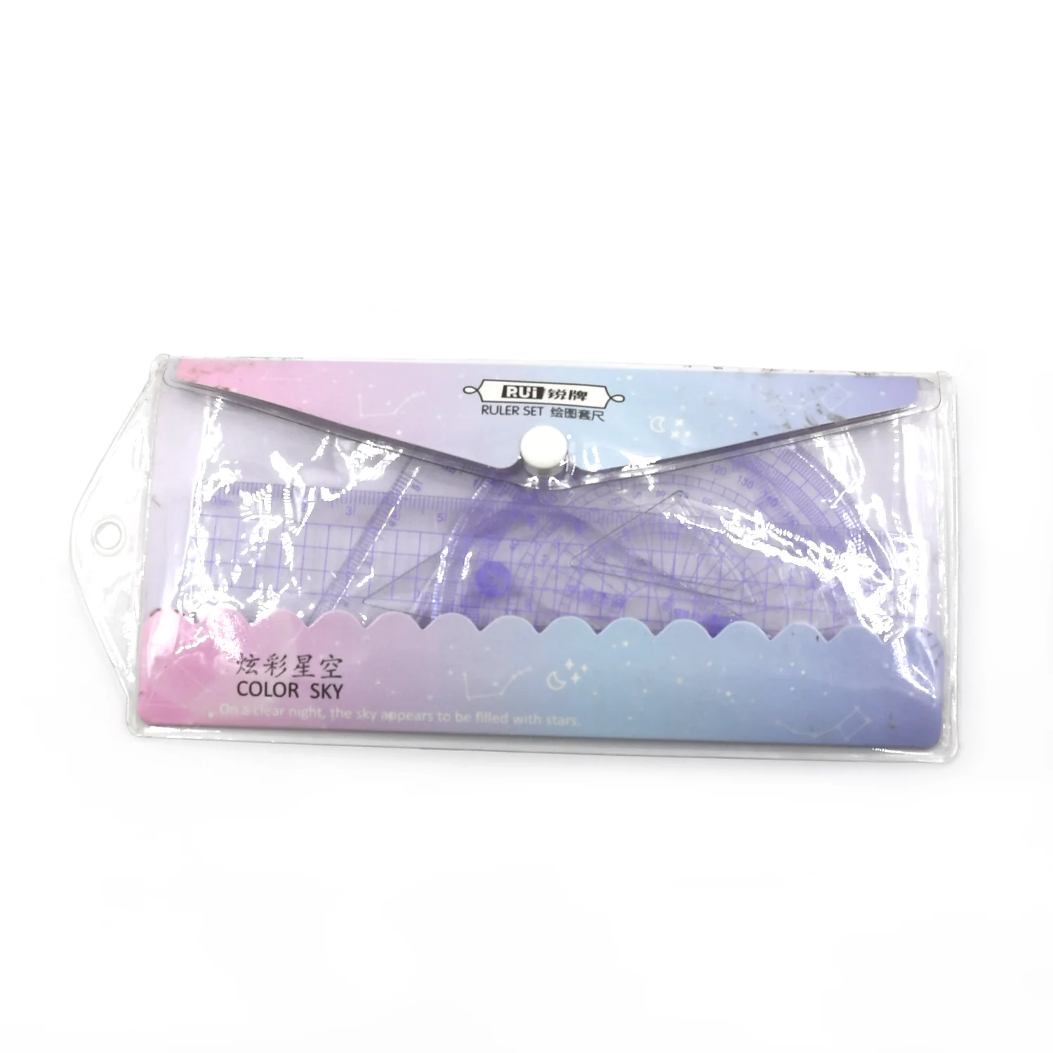 4 Pcs Ruler Suit Stationery Set for School Student Office - Image 4