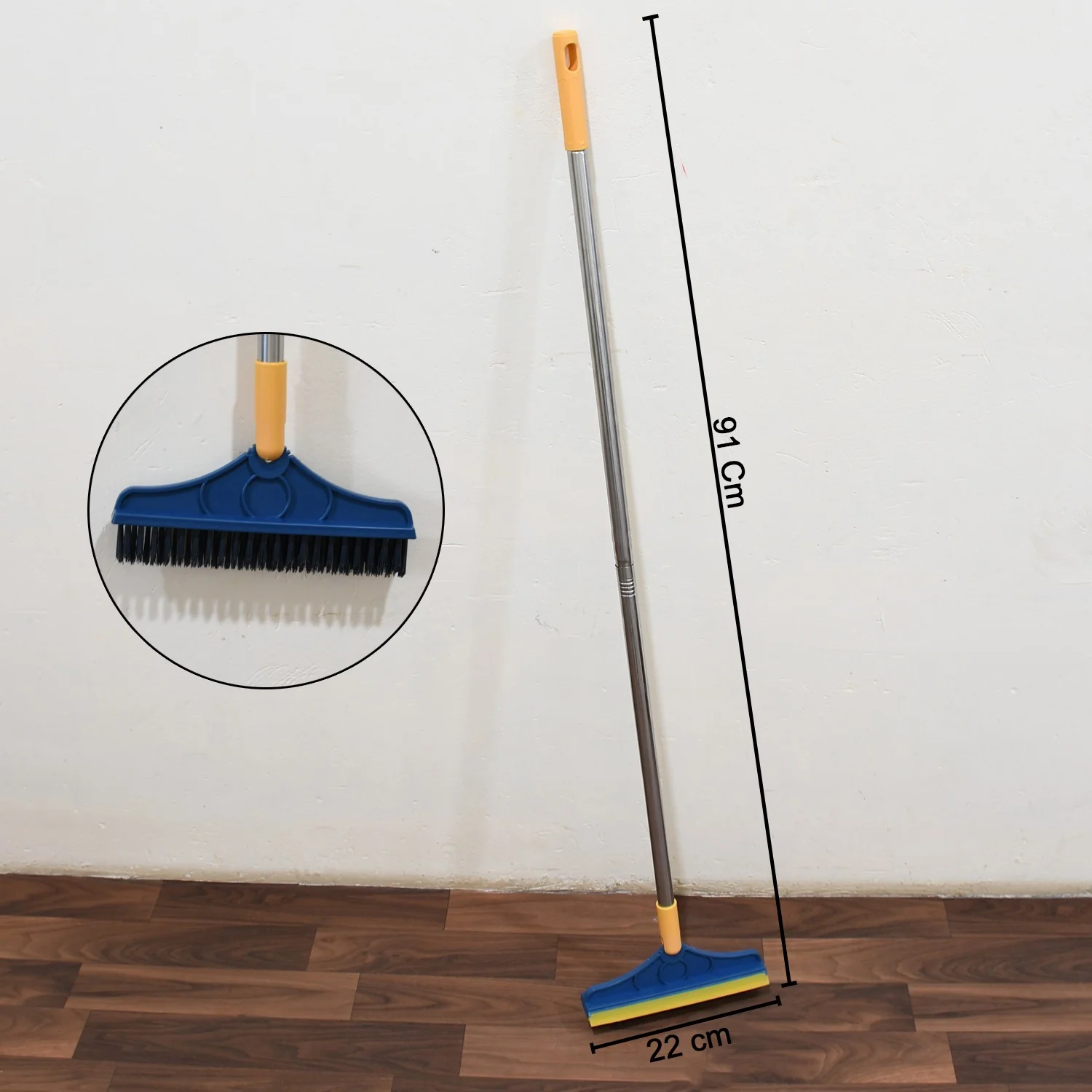 2 in 1 Cleaning Brush & Wiper , Long Handle Floor Brush - Image 4