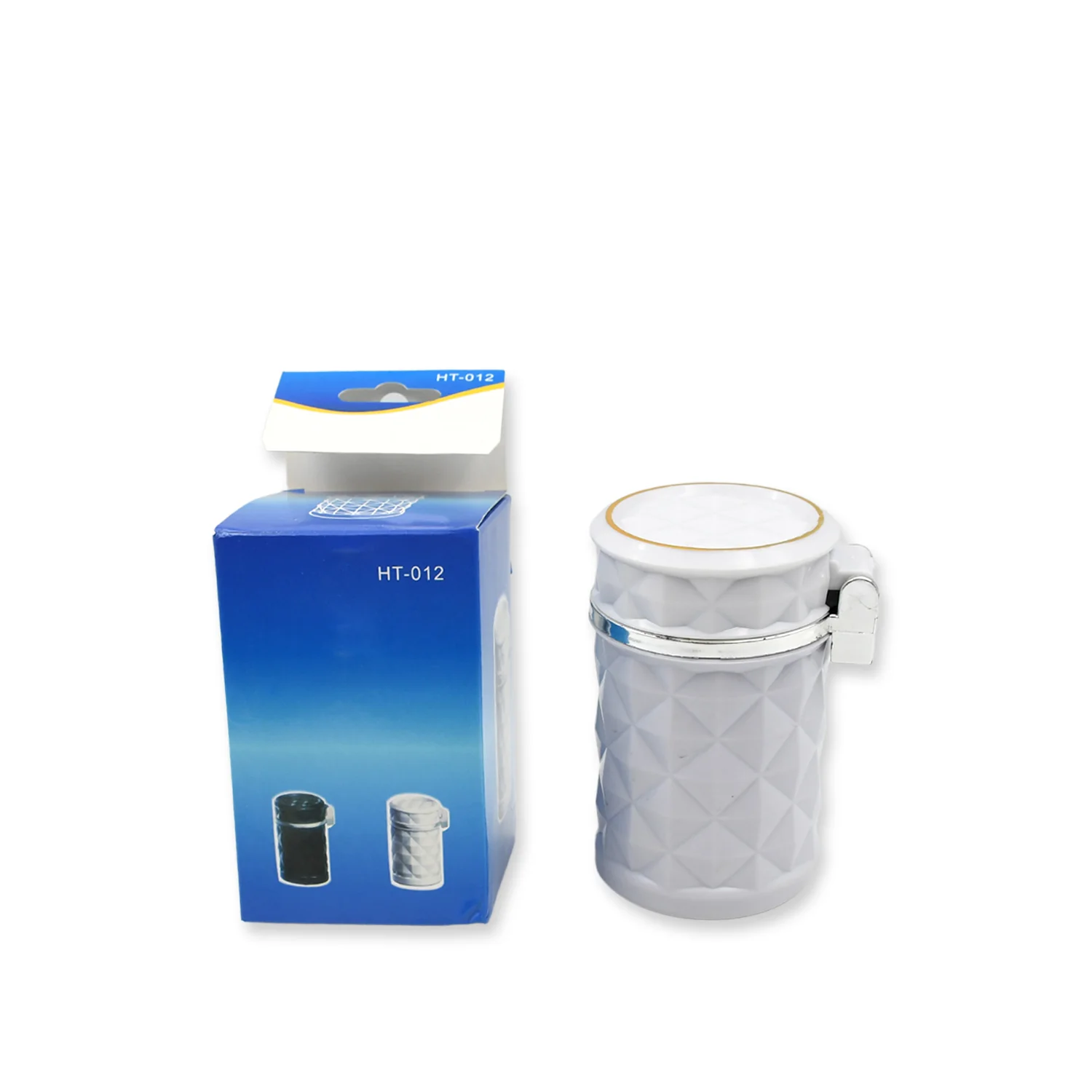 Car Cupholder LED Ashtray – Portable Blue Light, Lid & Waste Bin, Cigarette Ashtray - Image 4