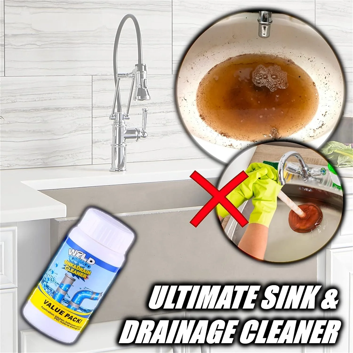 Powerful Sink and Drain Cleaner, Super Clog Remover (110 Gm) - Image 7