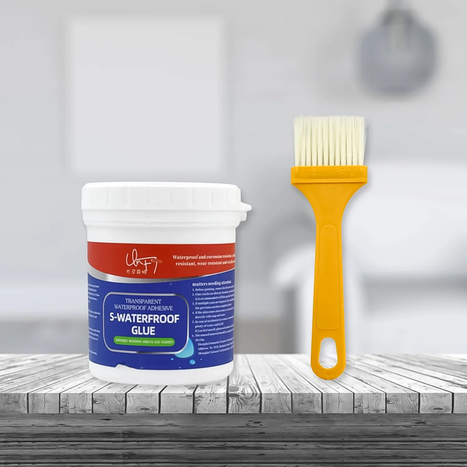 Transparent Waterproof Glue 250g with Brush - Image 3