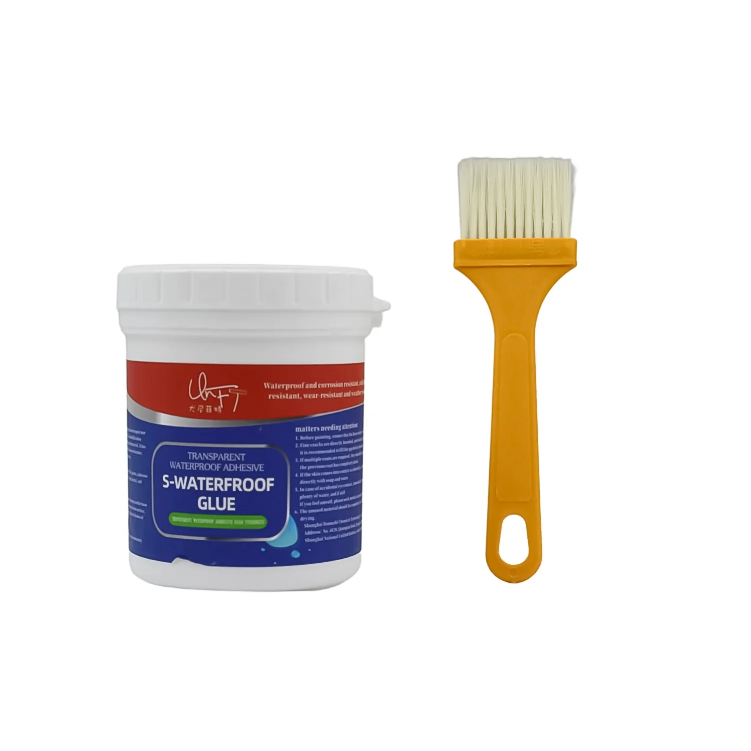 Transparent Waterproof Glue 250g with Brush - Image 5
