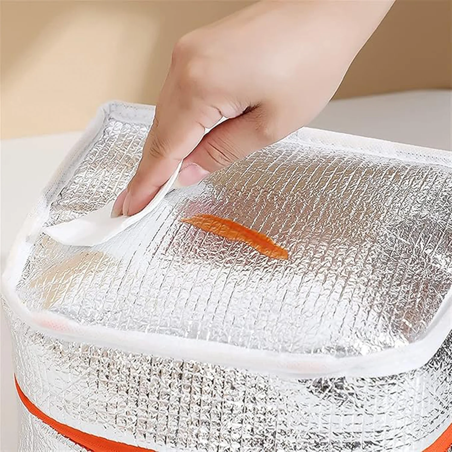 Waterproof Foldable Travel Wash Bag with Zipper Cosmetic Storage & Multi-Use - Image 7