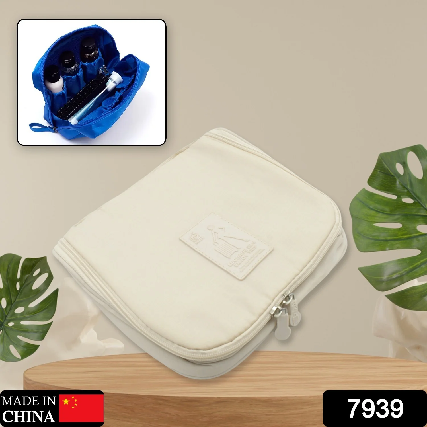 Travel Wash Bag Multi-Functional Waterproof Cosmetic Storage Bag (1Pc) - Image 2