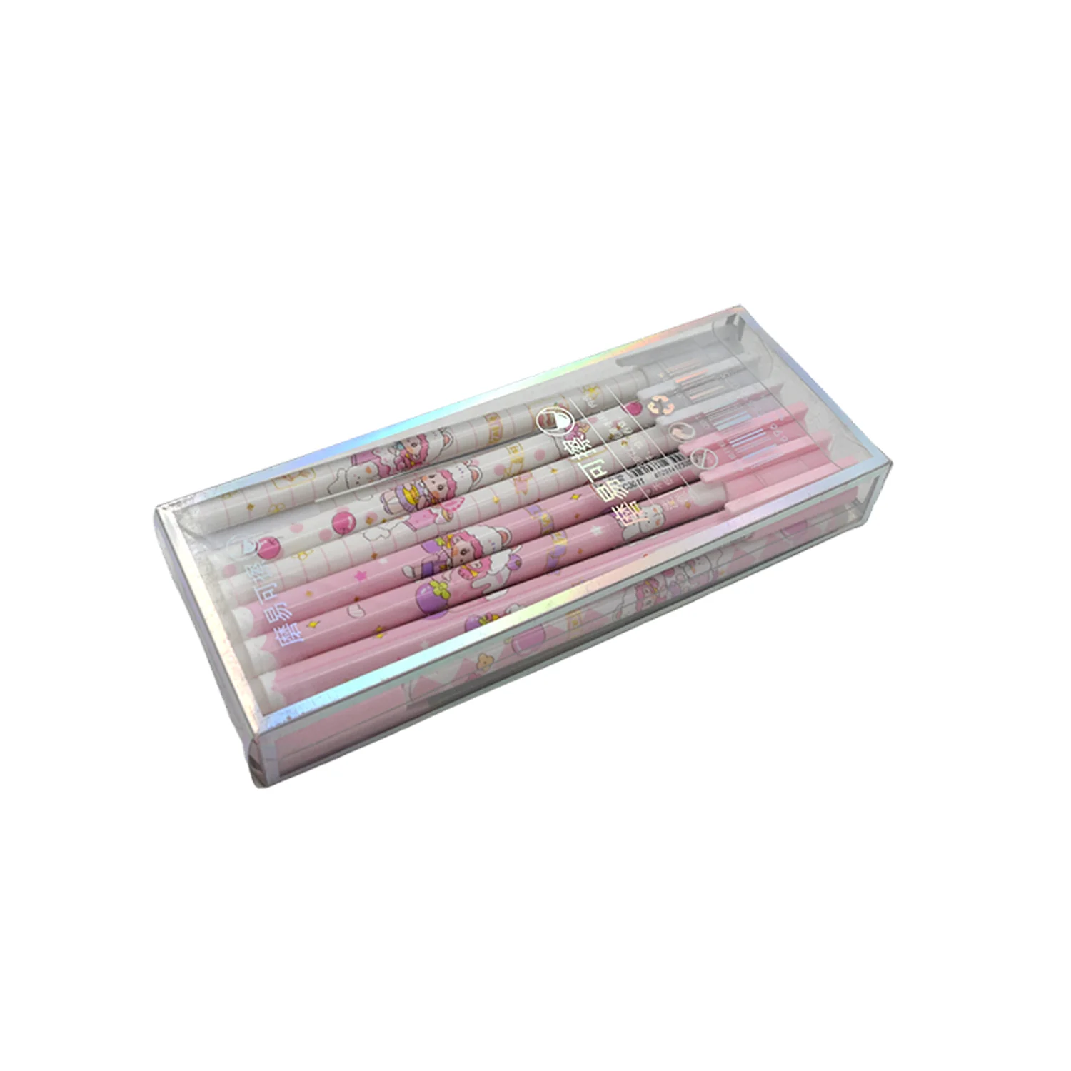 Erasable gel ink pen 12 Pcs/ Fancy Cute Blue Gel Pen with attached Magic Wipe Eraser Gel Pen, Stationery for Office School Writing Examination Supplies Tool, Return Gifts For Kids, Birthday Gifts - Image 4