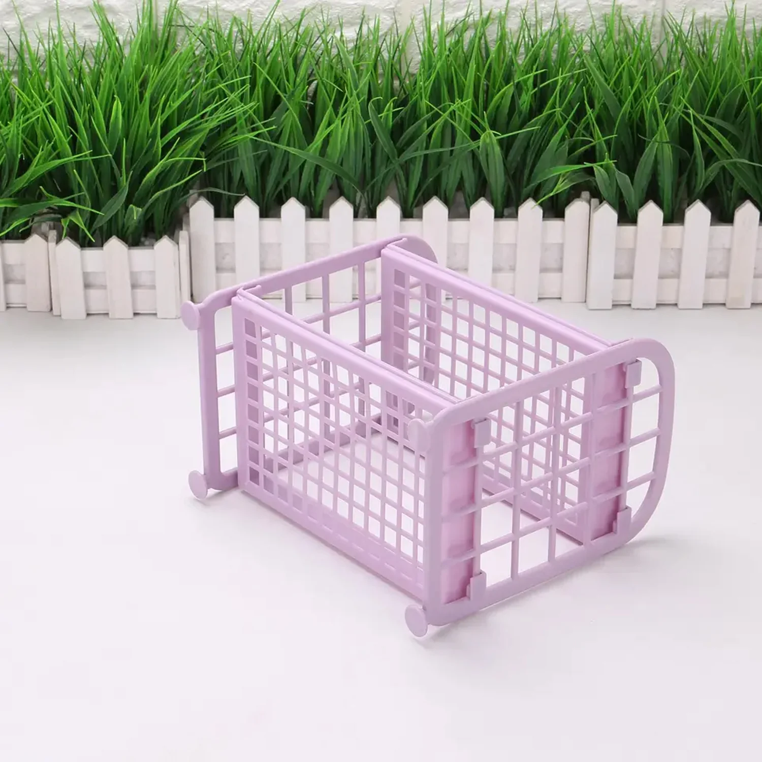 2Layer Foldable Plastic Small Storage Shelf / Rack (1 Pc / Mix Color) - Image 7