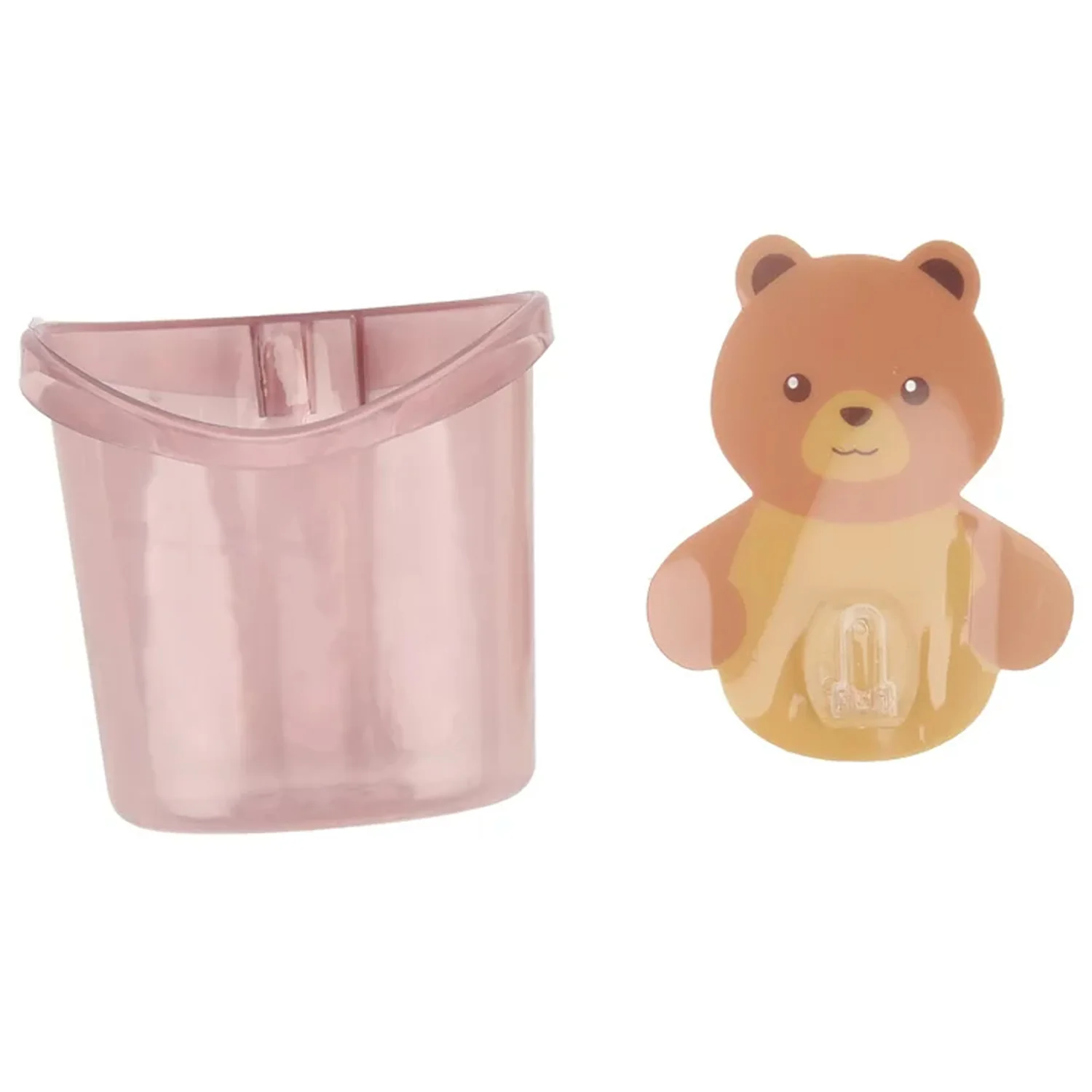 Multipurpose Teddy Bear Wall Toothbrush Holder – Waterproof & Self-Adhesive - Image 3
