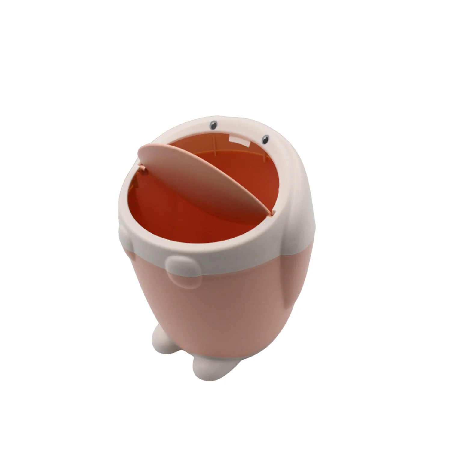 Little White Rabbit Trash Can Small Garbage can with lid Trash can for Cars Mini Dumpster for Desk Tabletop Litter bin Bunny Trash can Rabbit Garbage can,Mini Dustbin Garbage can for Desk - Image 4