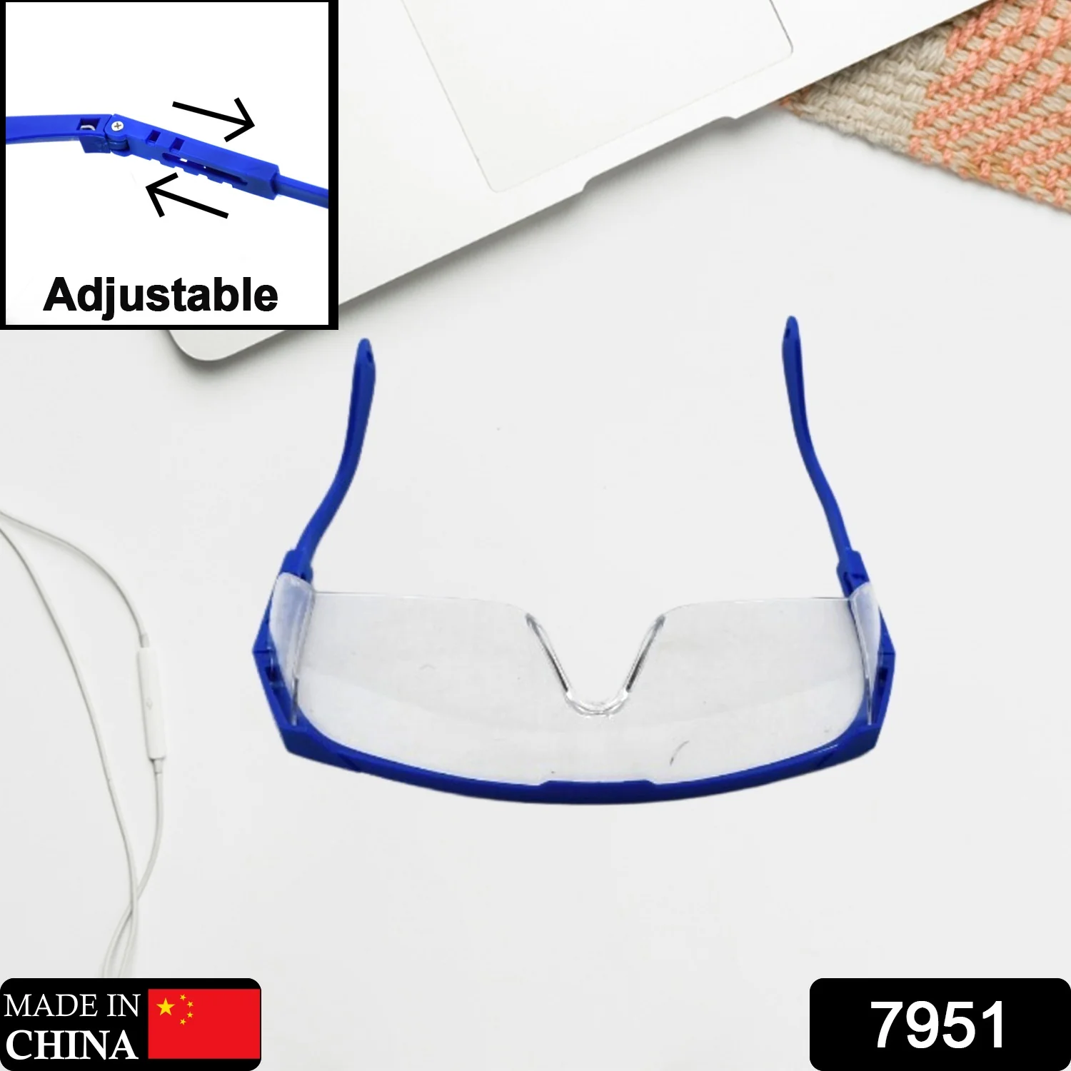 Safety Glasses with UV Protection & Adjustable Fit for Men and Women - Image 2