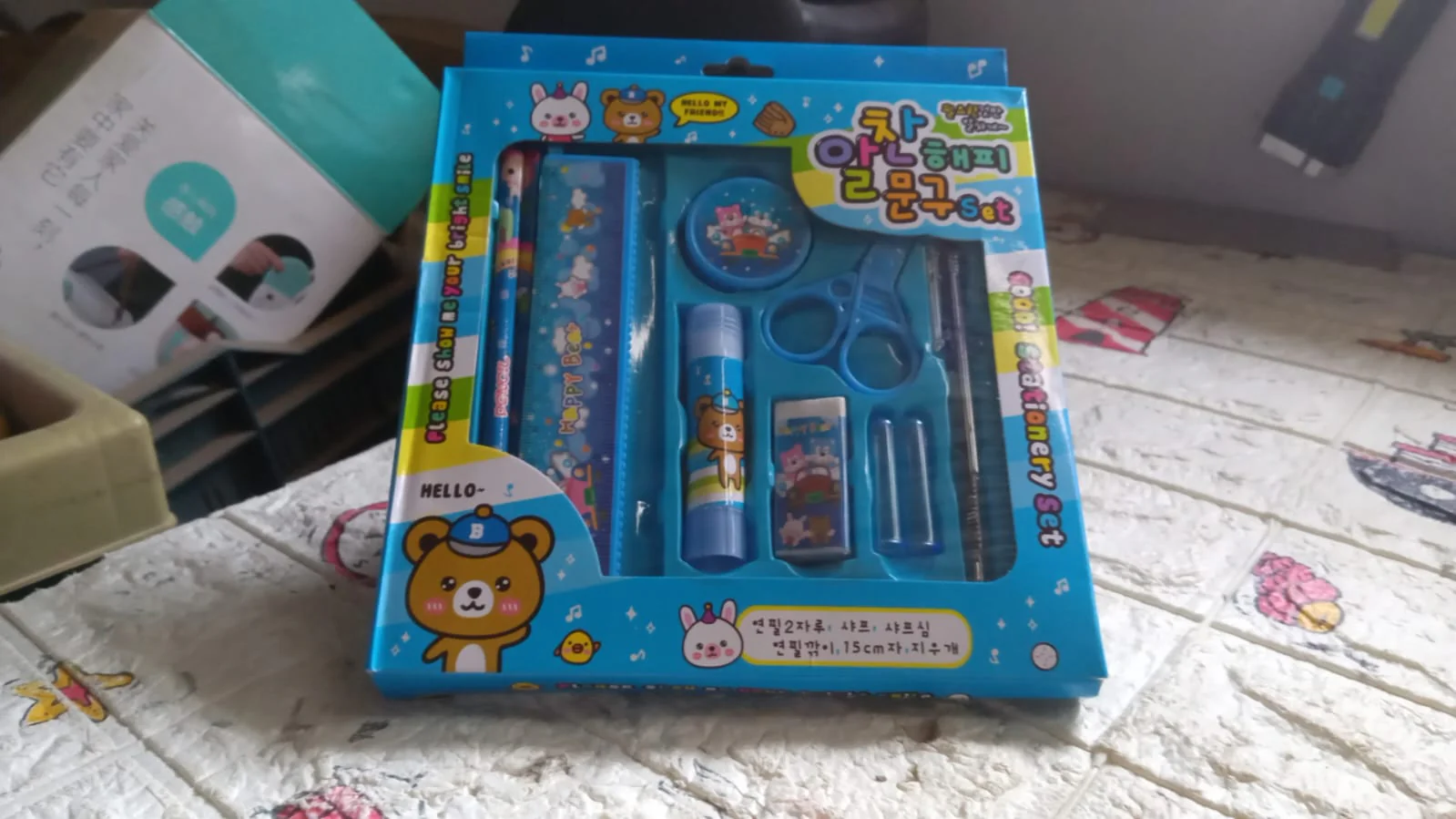 10-Pc Stationery Set for School, Office & Gifts with Pencil, Pen, Scissors - Image 7