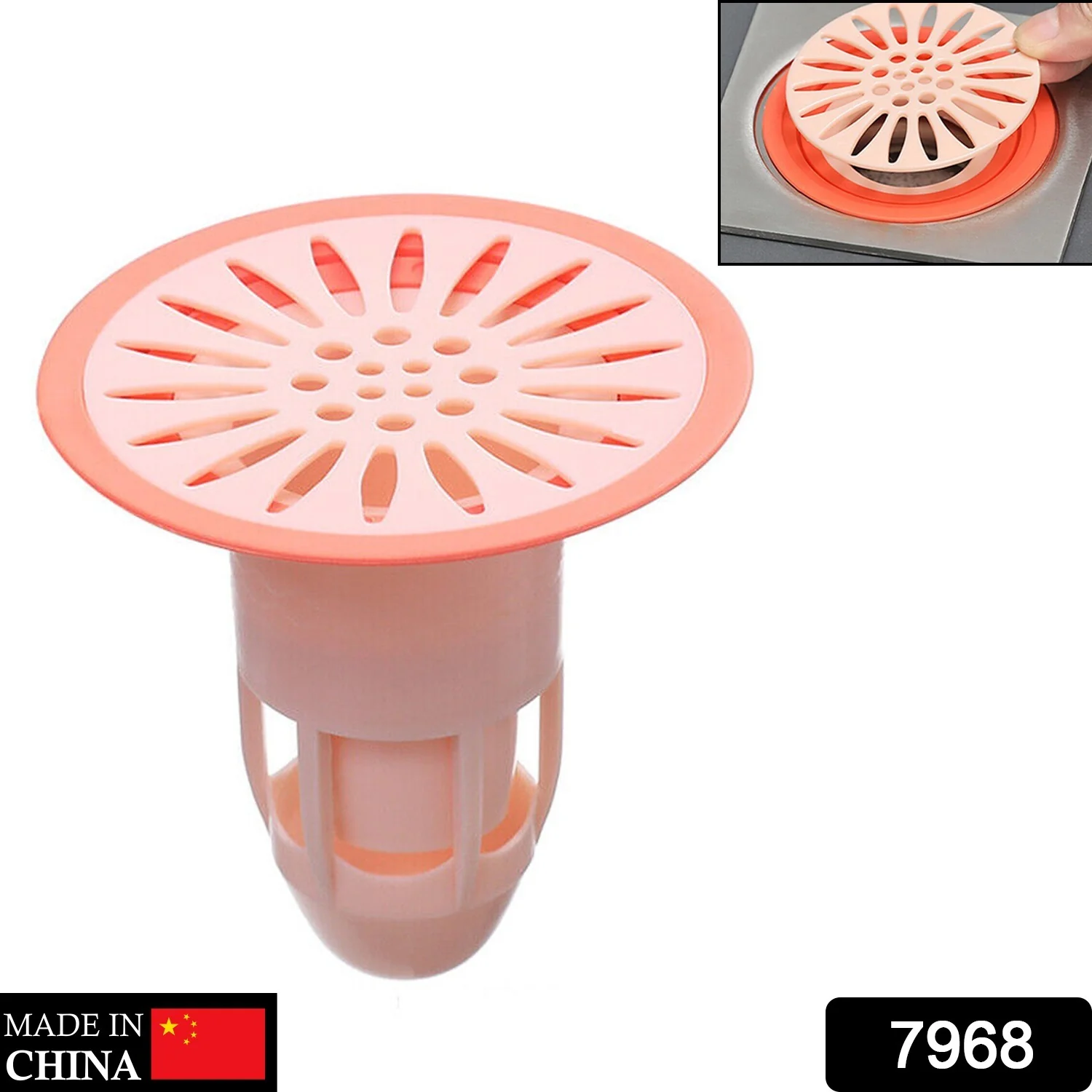 Deodorant Floor Drain Core Silicone Stopper Anti Odor Hair Trap Plug for Kitchen - Image 2
