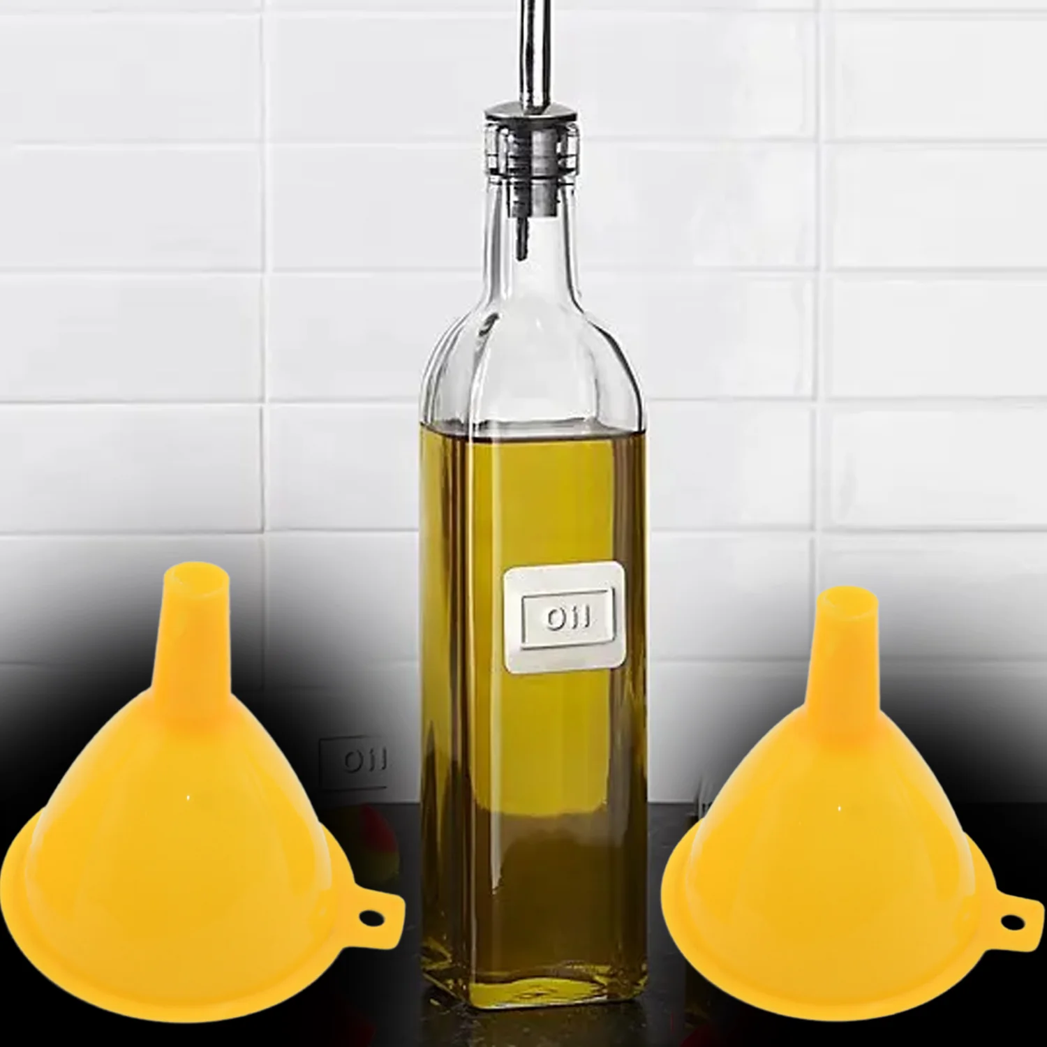 Multipurpose Funnel 3 Size Small , Medium & Big Plastic Funnel  (3 Pc Set) - Image 3