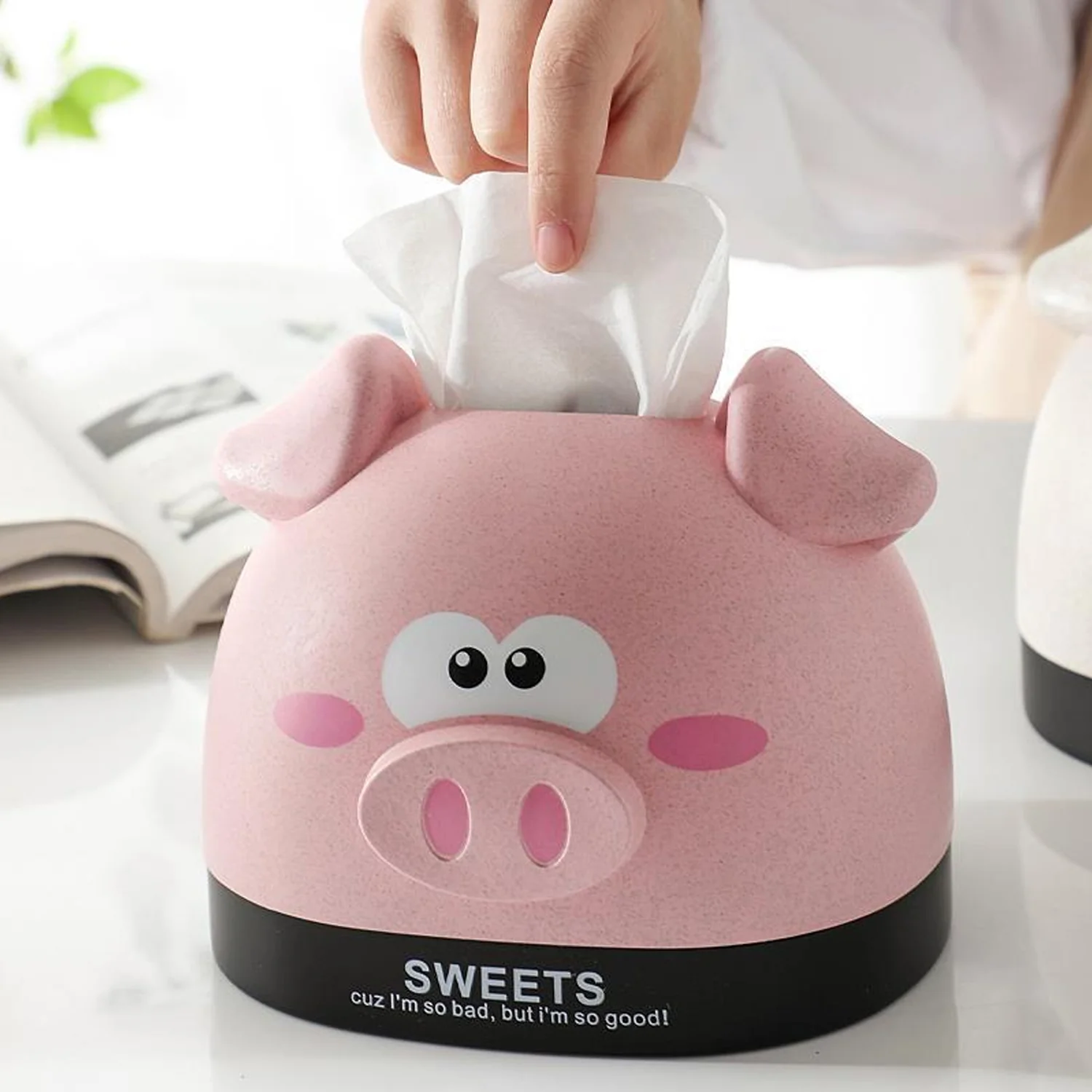 Mix Design Tissue Box House Tissue Box Cover Tissue Holder (1 Pc) - Image 2