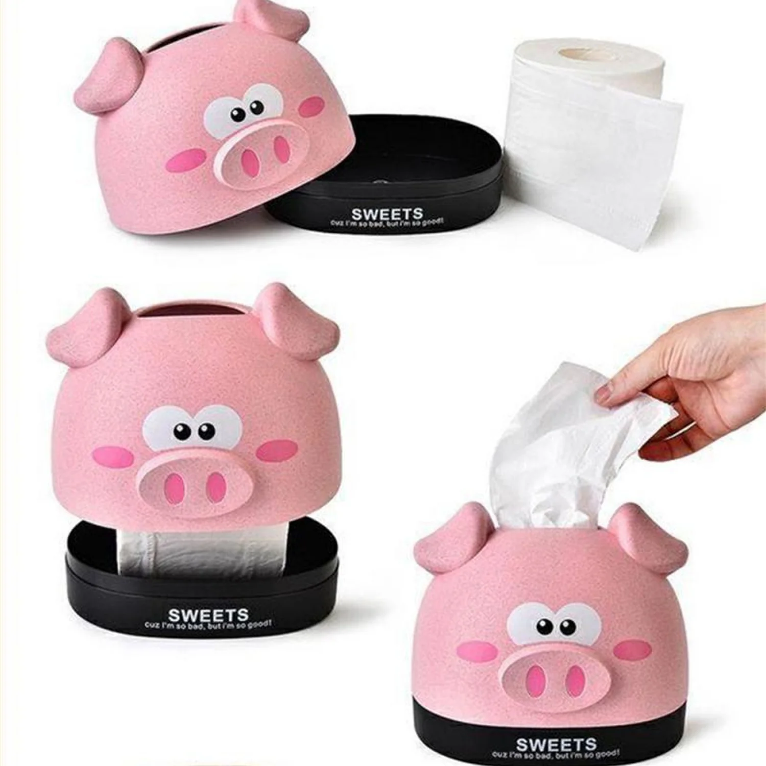 Mix Design Tissue Box House Tissue Box Cover Tissue Holder (1 Pc) - Image 4