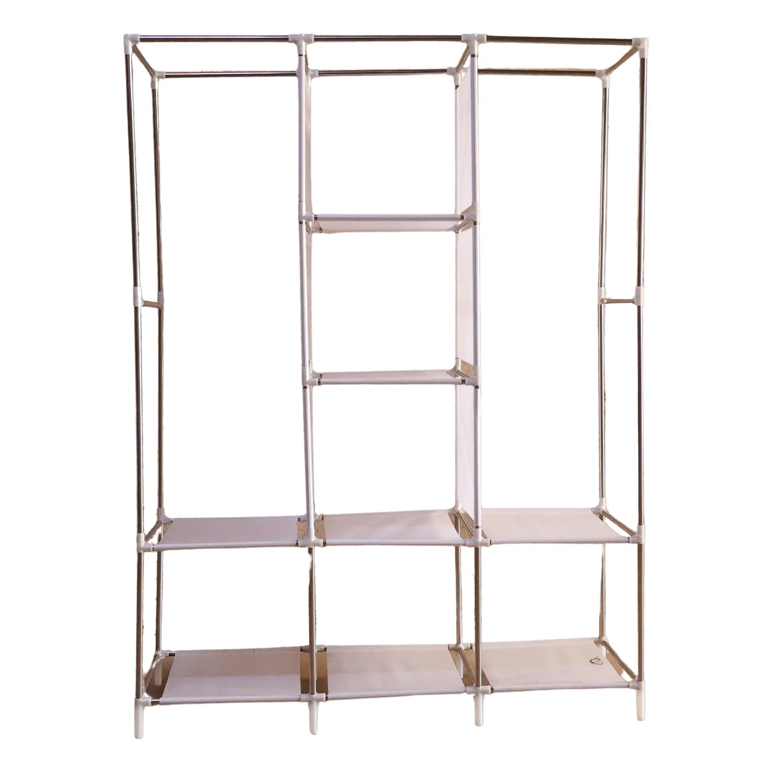 8 Compartment Portable Fabric Wardrobe Closet, Collapsible Wardrobe Racks - Image 4