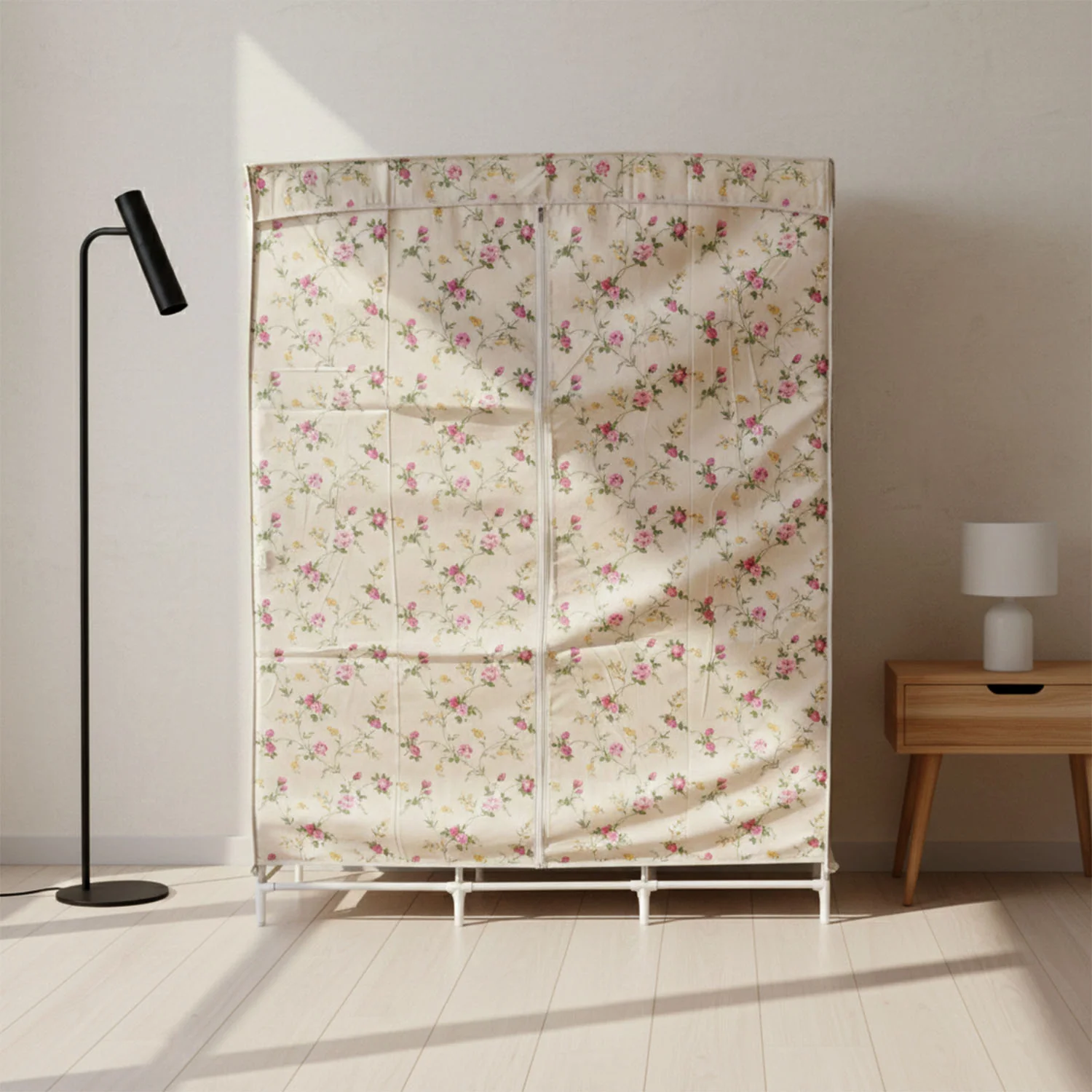 8 Compartment Portable Fabric Wardrobe Closet, Collapsible Wardrobe Racks - Image 7