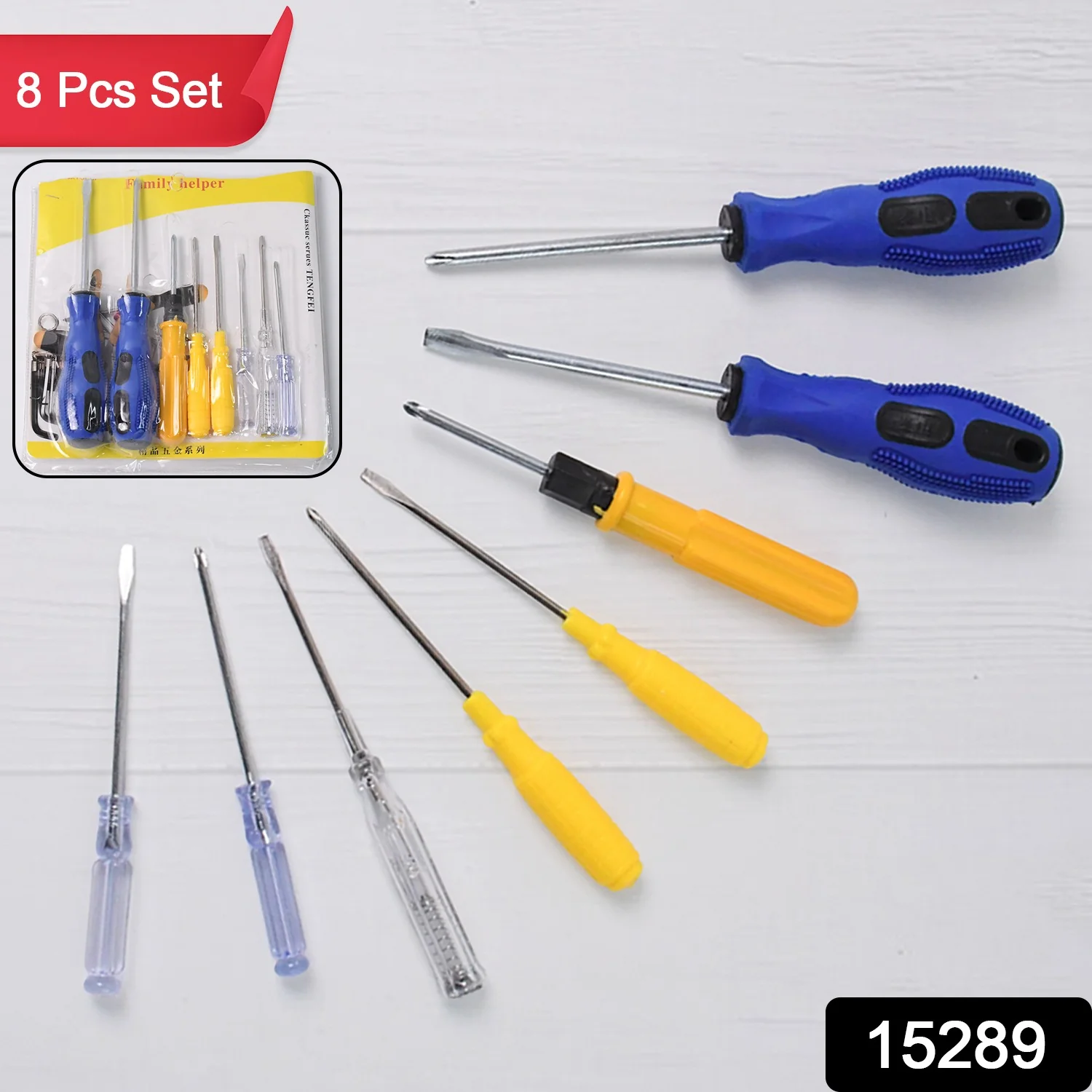 8 -in-1 Multi Screwdriver Hand Tool Kit Set (8 Pcs Set) - Image 2