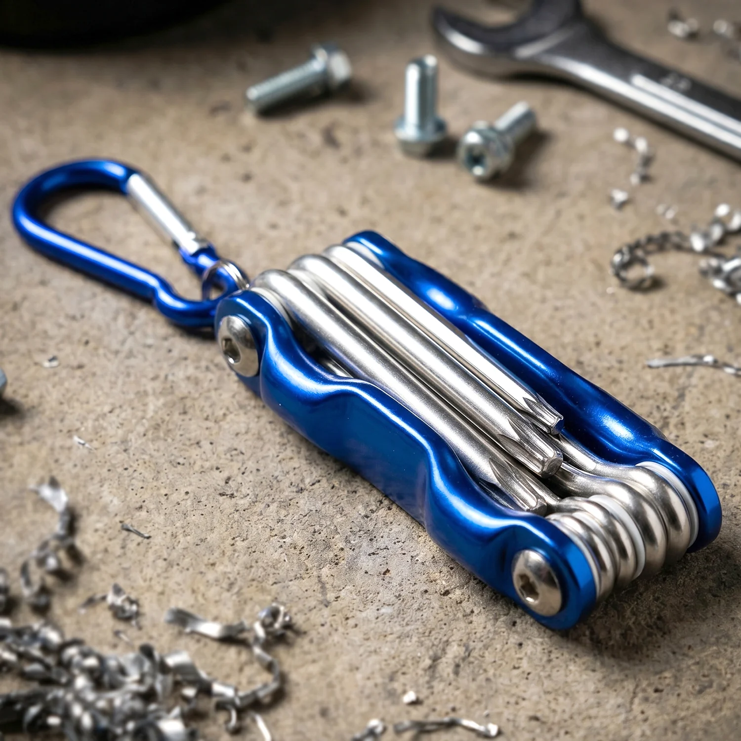 8 In 1 Multifunctional Cycling Bike Repair Tool Portable Foldable Multi Tool Kit - Image 8