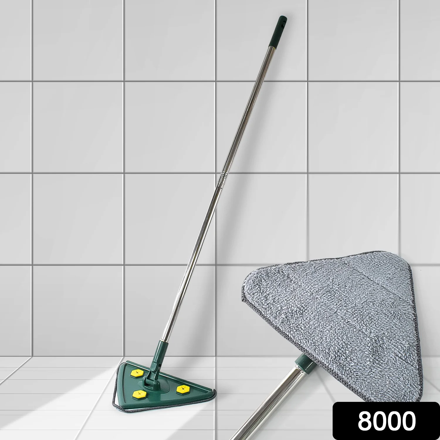2-in-1 Extendable Triangle Mop – 360° Rotating Telescopic Mop (1 Pc) - Image 2