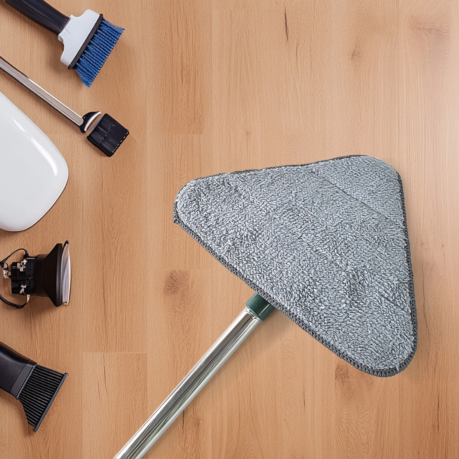 2-in-1 Extendable Triangle Mop – 360° Rotating Telescopic Mop (1 Pc) - Image 6