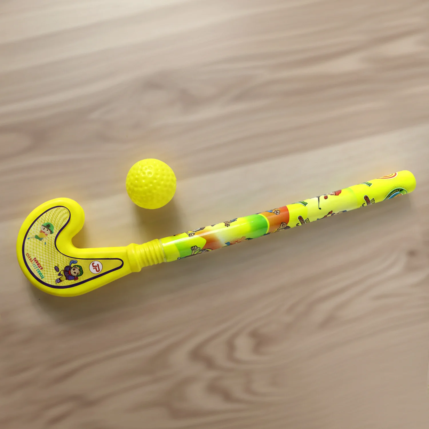 Combo of Light Weight Plastic Bat, Ball & Hockey for Kids, Boys, Indoor, Outdoor Play - Image 6