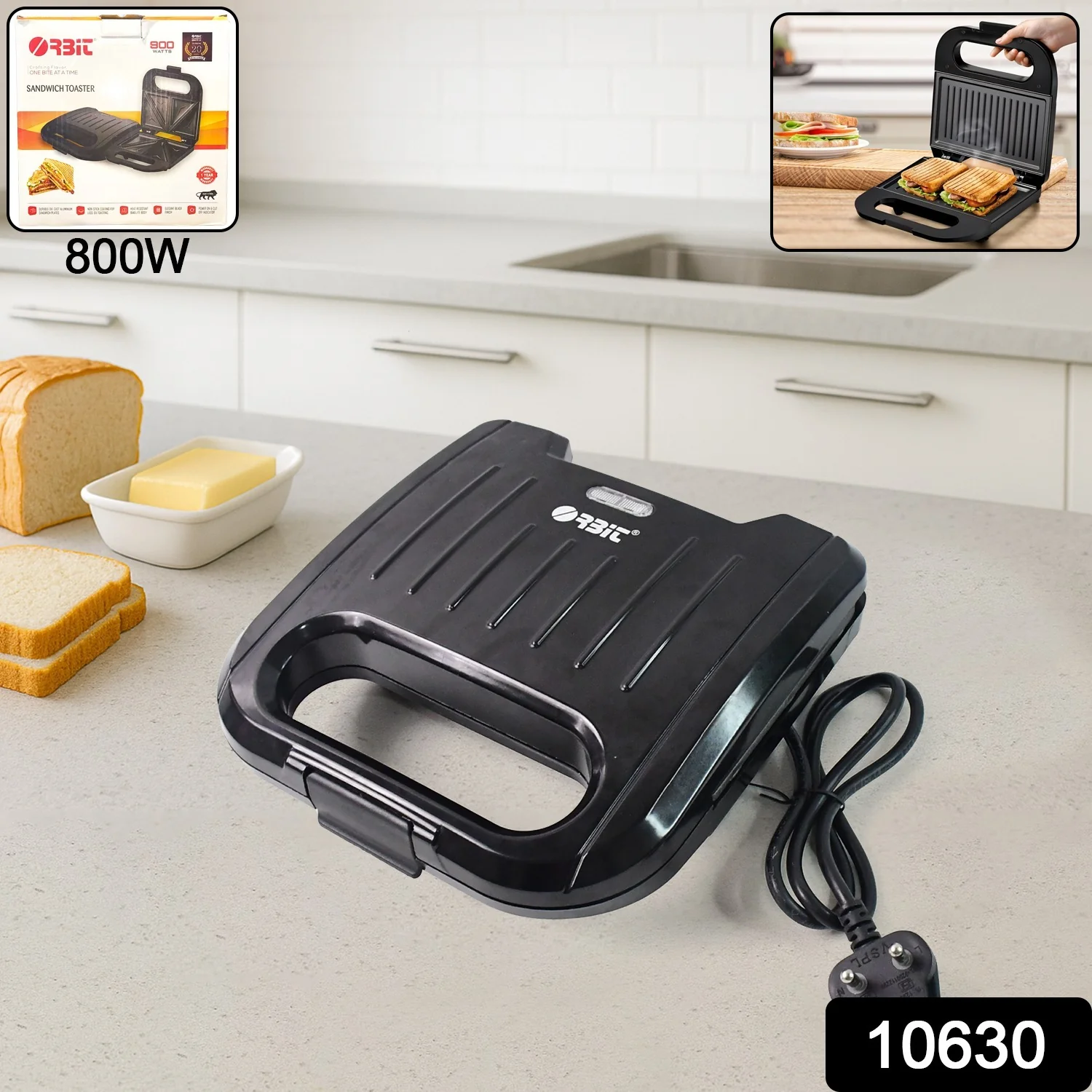 Orbit Sandwich Toaster Maker (800W / 1 Pc) - Image 2