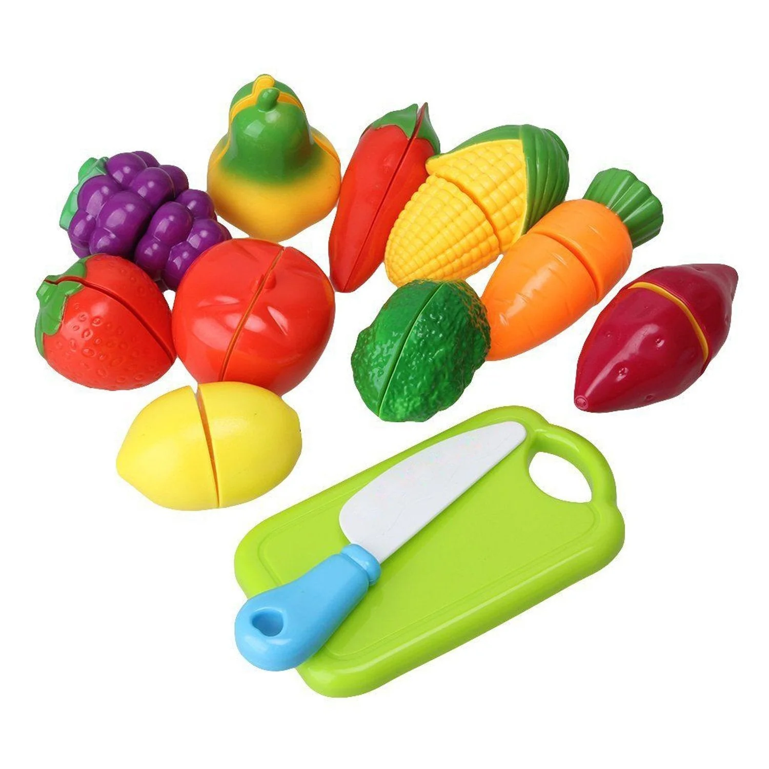 Plastic Fruits N Veggies Exclusive Collection of Realistic Sliceable Fruits - Image 3