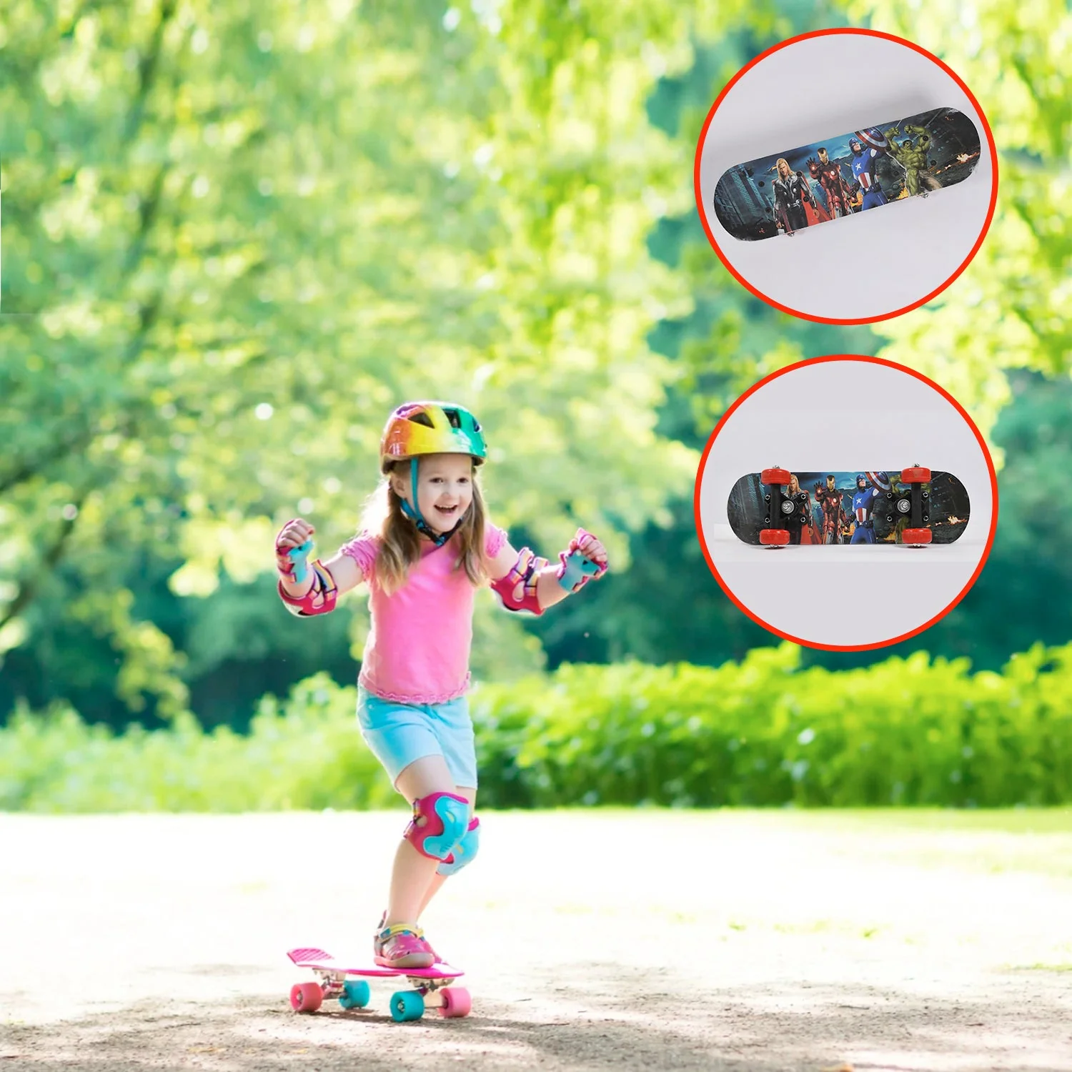 Konex Lightweight Wood Skateboard for Kids, Teens, Adults - Image 9