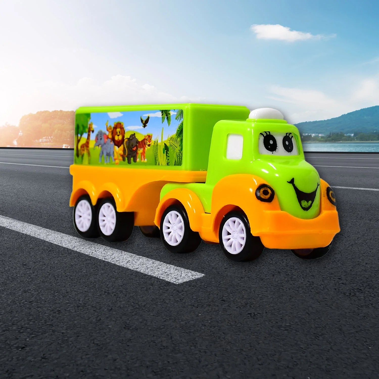 Small Green and yellow Toy Truck. - Image 10