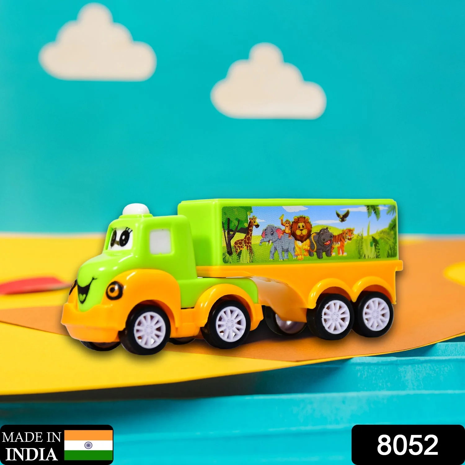 Small Green and yellow Toy Truck. - Image 2