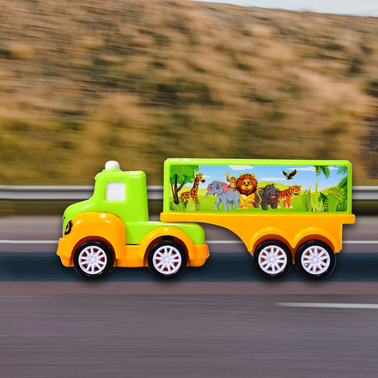 Small Green and yellow Toy Truck. - Image 5