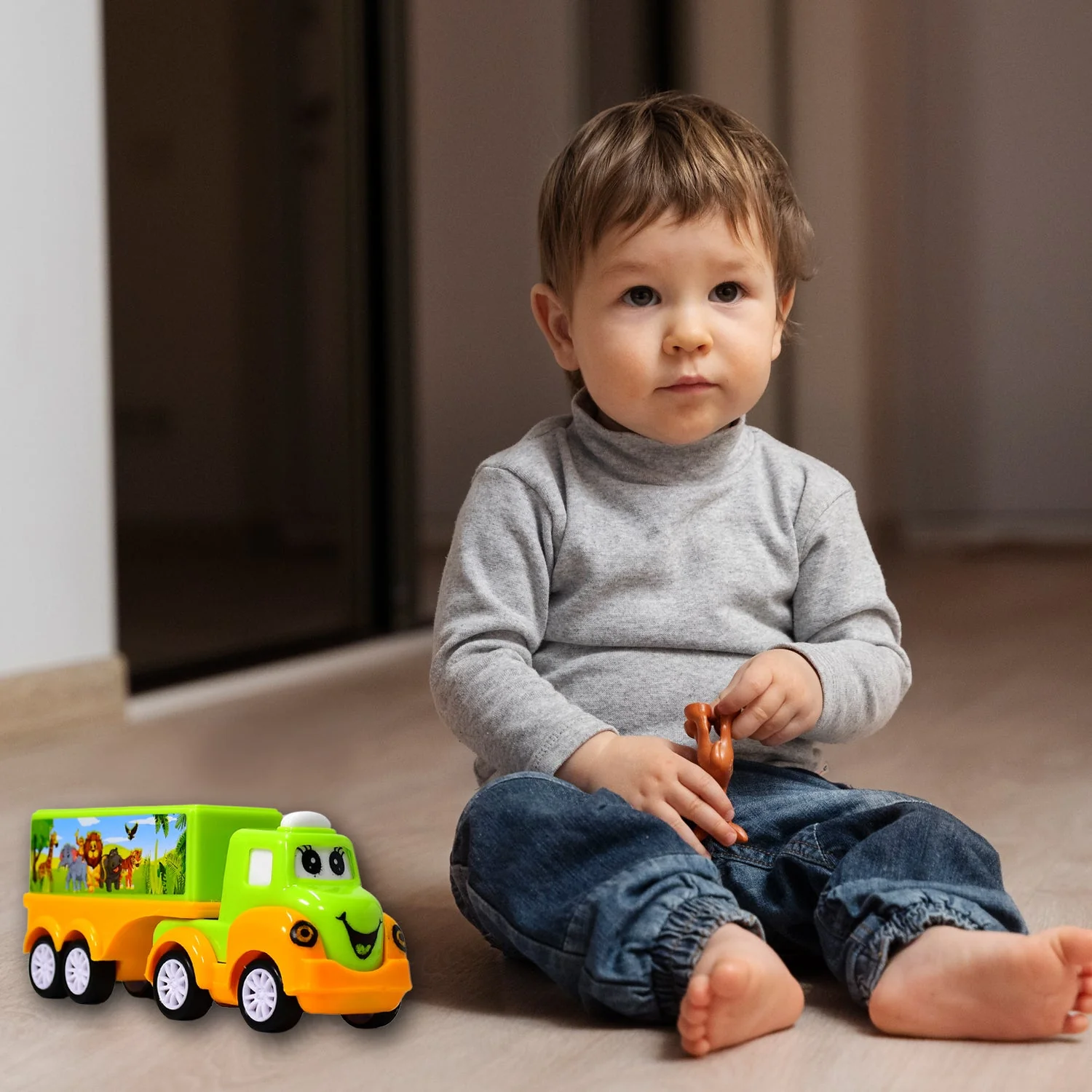 Small Green and yellow Toy Truck. - Image 8
