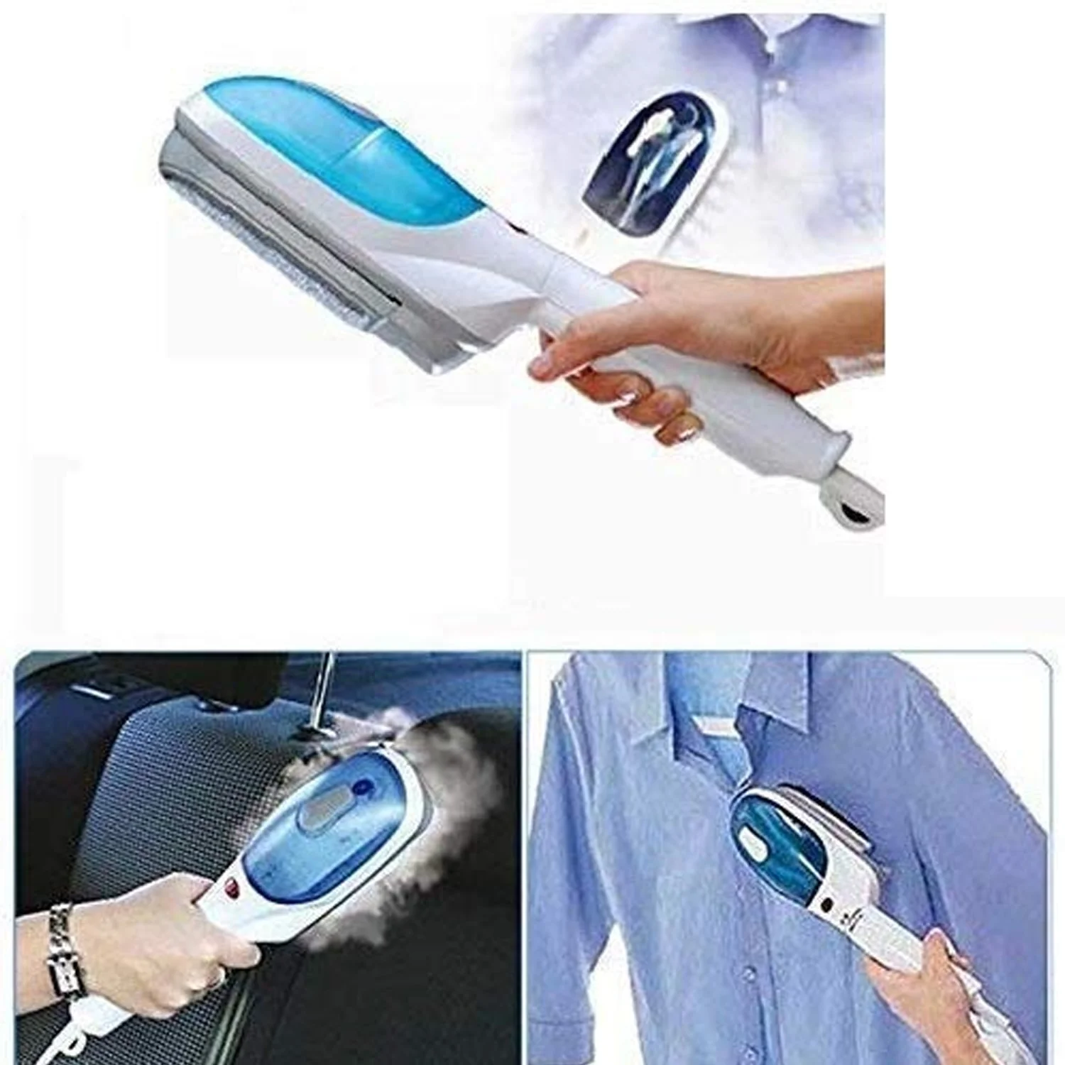 Handheld Steam Iron Portable Garment Steamer Set for Clothes & Travel Use - Image 10