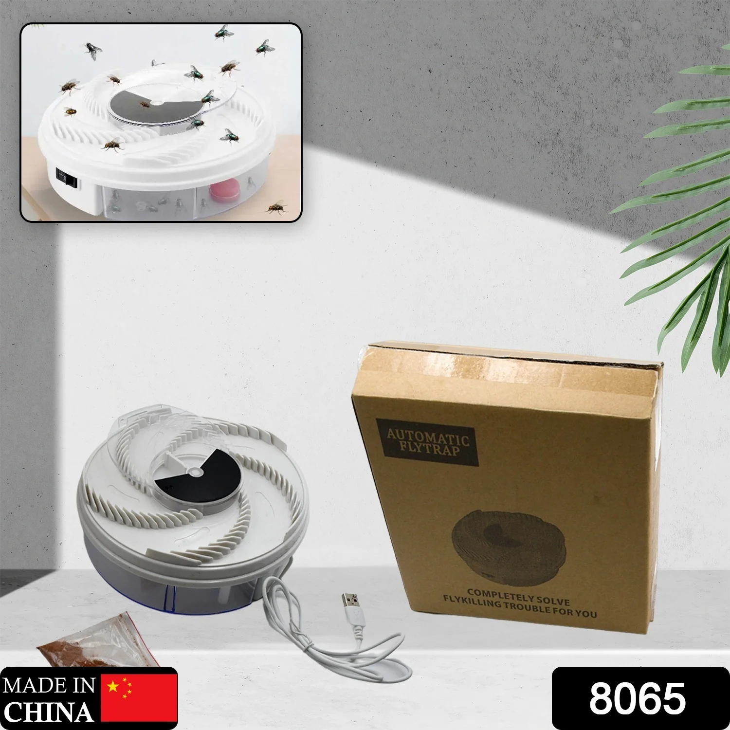 Electric Fly Trap, Fly Trap Pest Device Insect Catcher Automatic Flycatcher Fly Trap - Image 2