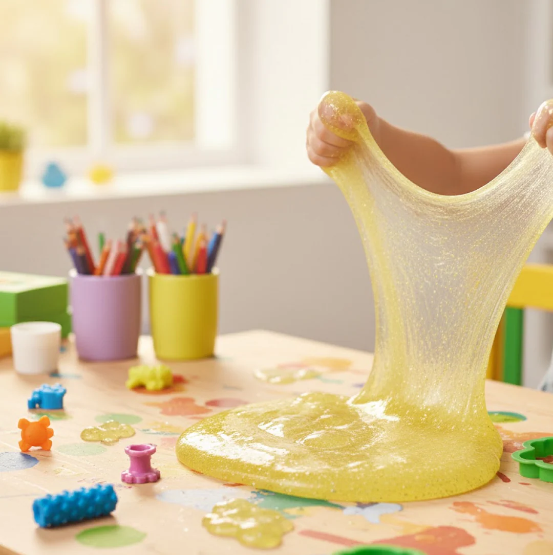 Soft Jar Slime Combo of Glitter Slime and Crystal Slime - Image 5