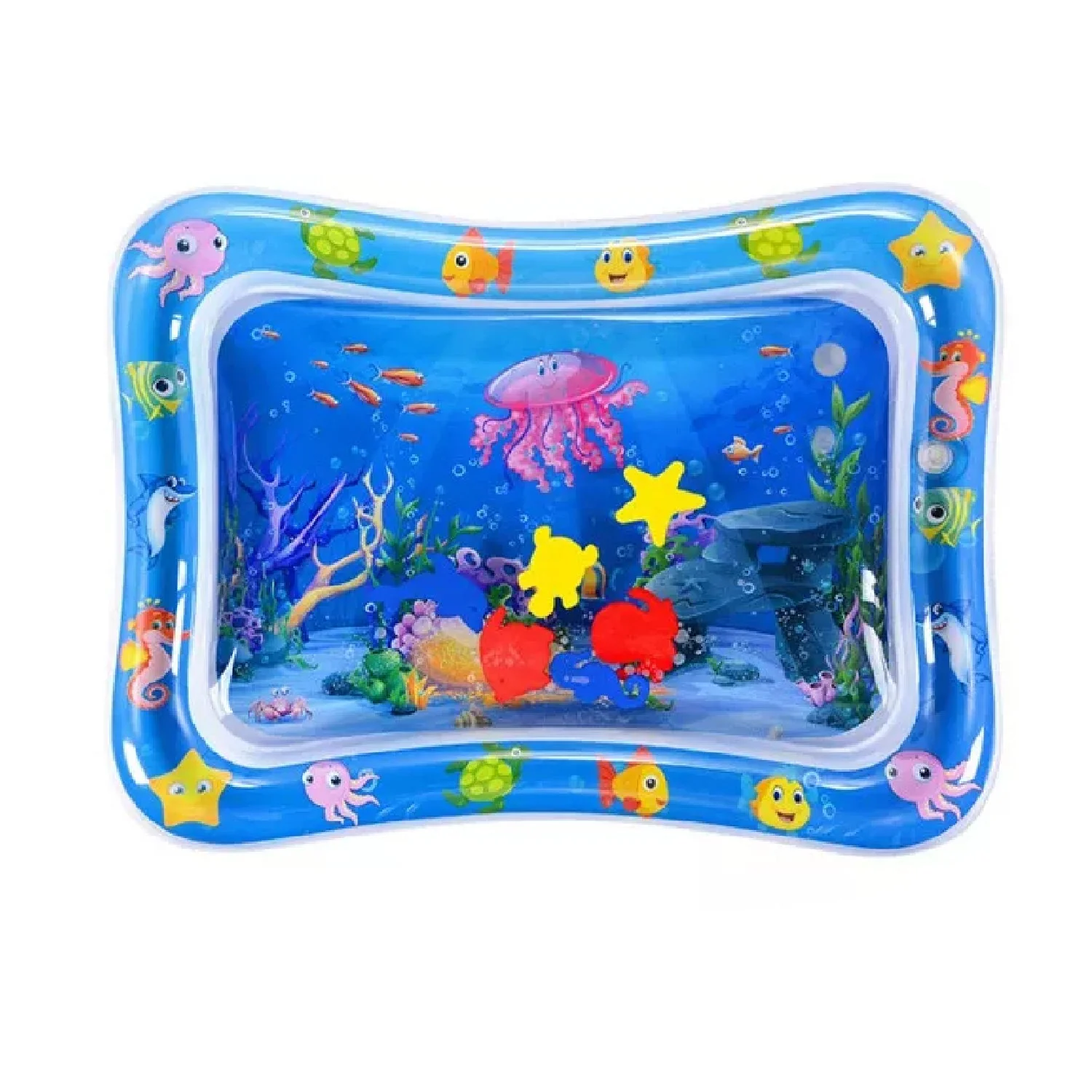 Mat, Baby Water Mat Inflatable Baby Play Mat Activity Center for Infant Baby Toys - Image 4