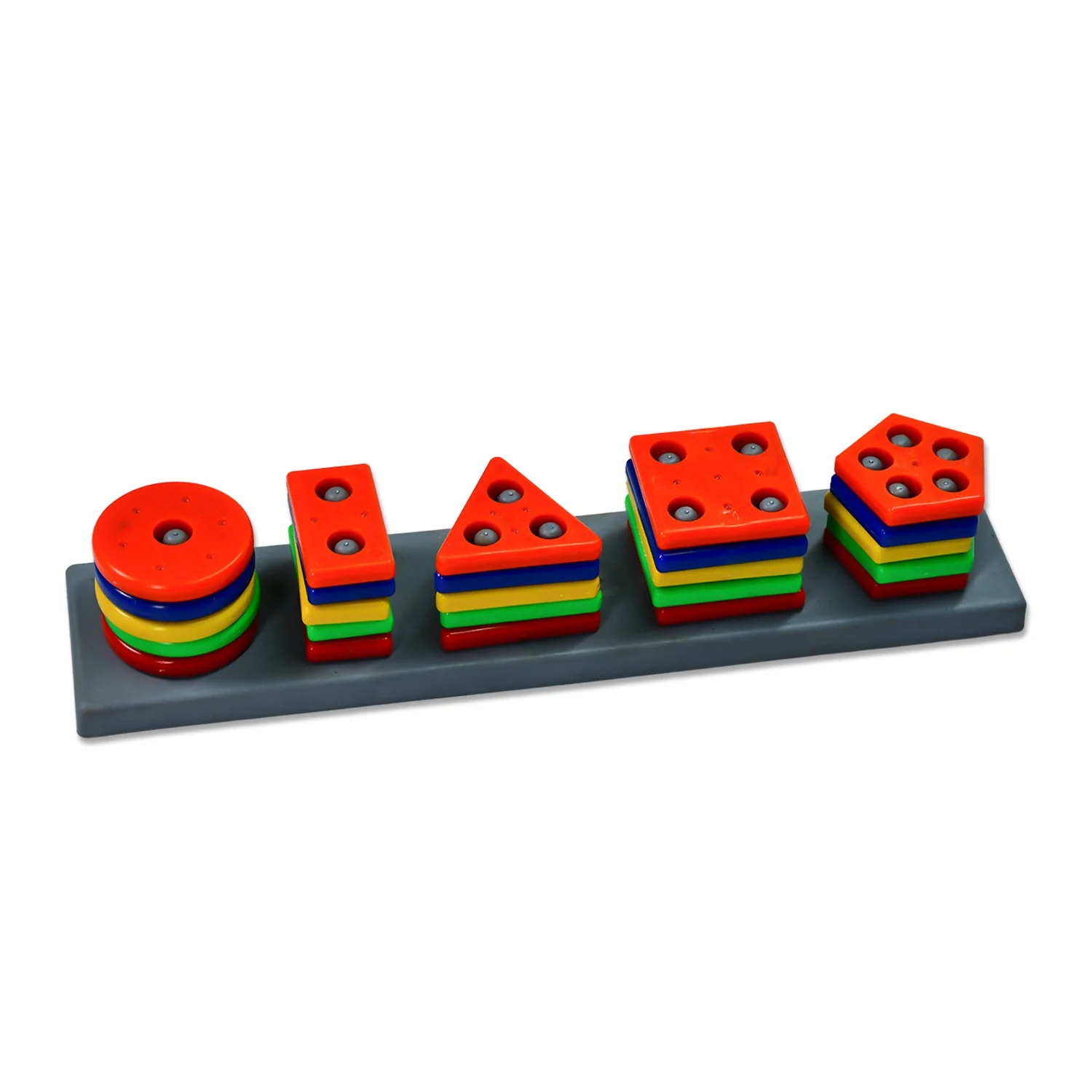 Geometric Brick - 5 Angle Matching Column Blocks for Kids – Preschool Learning Toy - Image 4