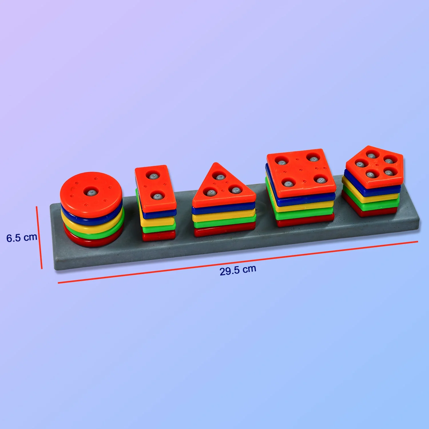Geometric Brick - 5 Angle Matching Column Blocks for Kids – Preschool Learning Toy - Image 5