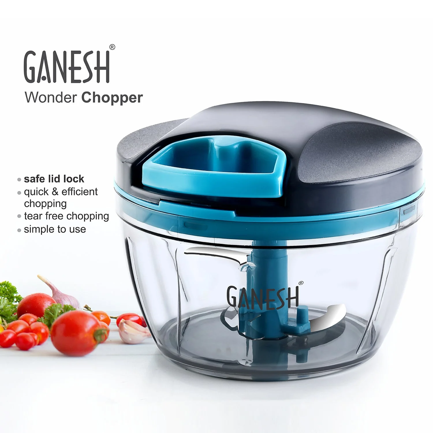 GANESH Wonder Chopper, Grey (470Ml) - Image 5