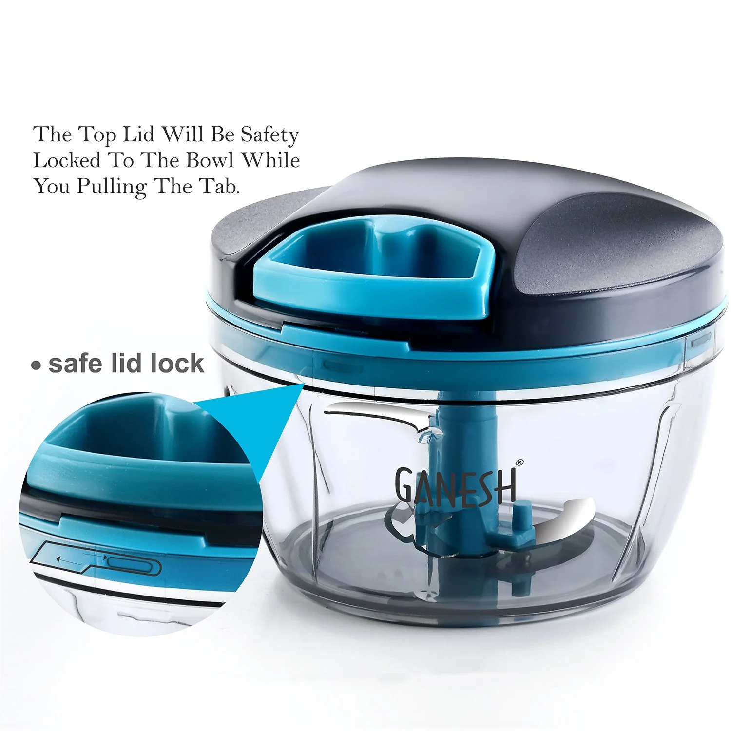 GANESH Wonder Chopper, Grey (470Ml) - Image 9