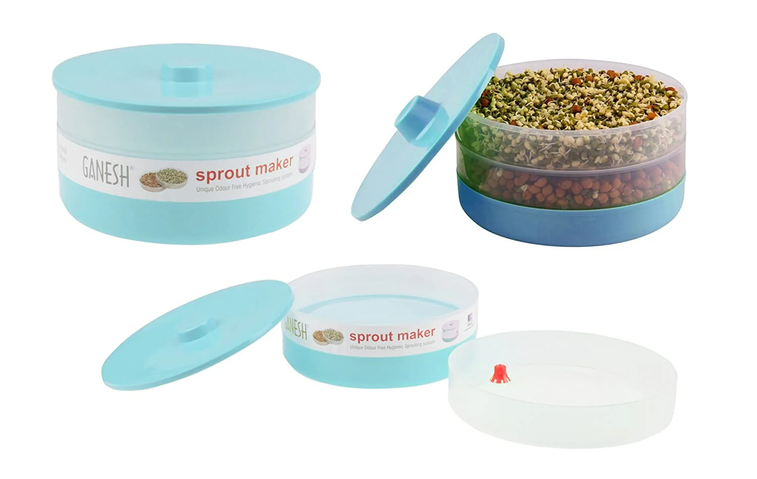 Ganesh Sprout Maker Bean Bowl (1800 Ml) - Image 4