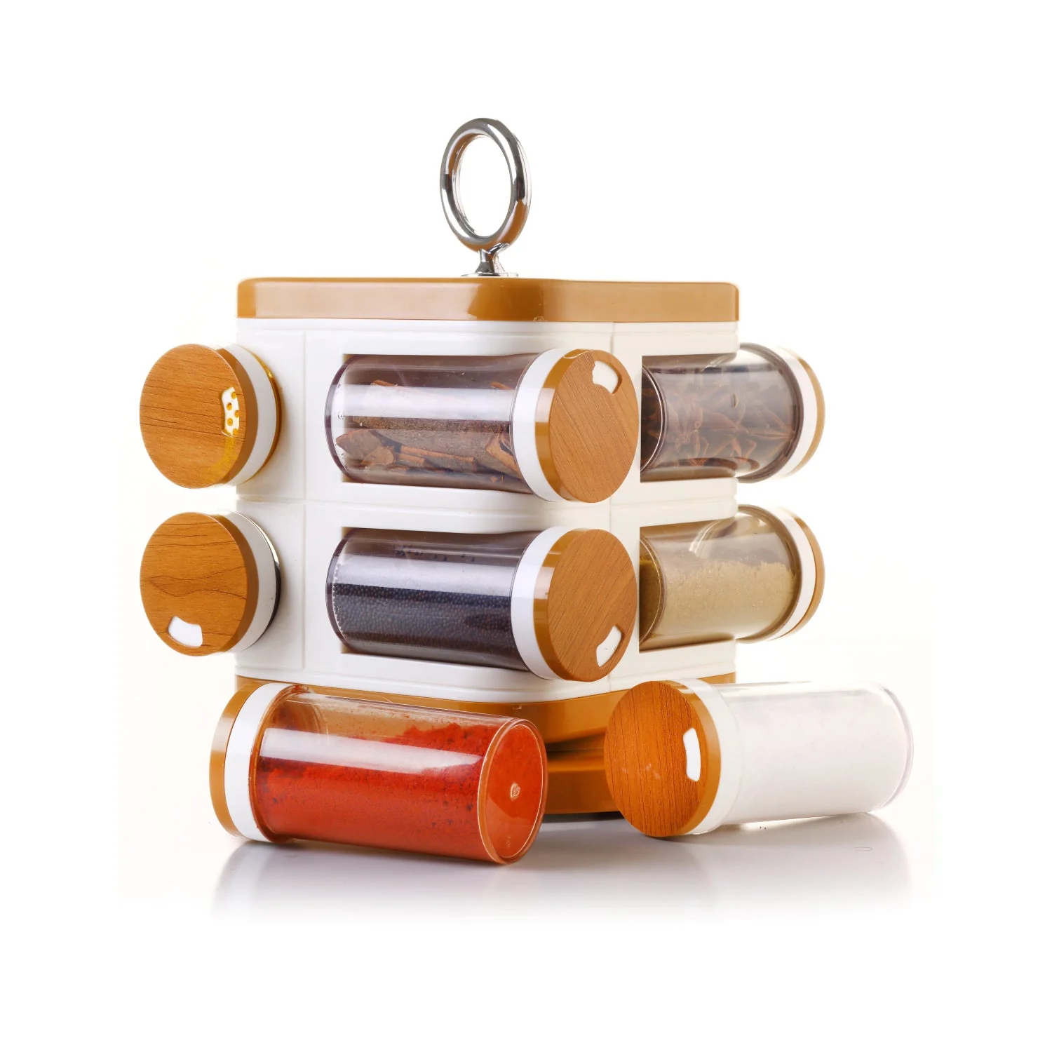 Ganesh Storewell Plastic Spice Rack - Set of 8 - Image 3