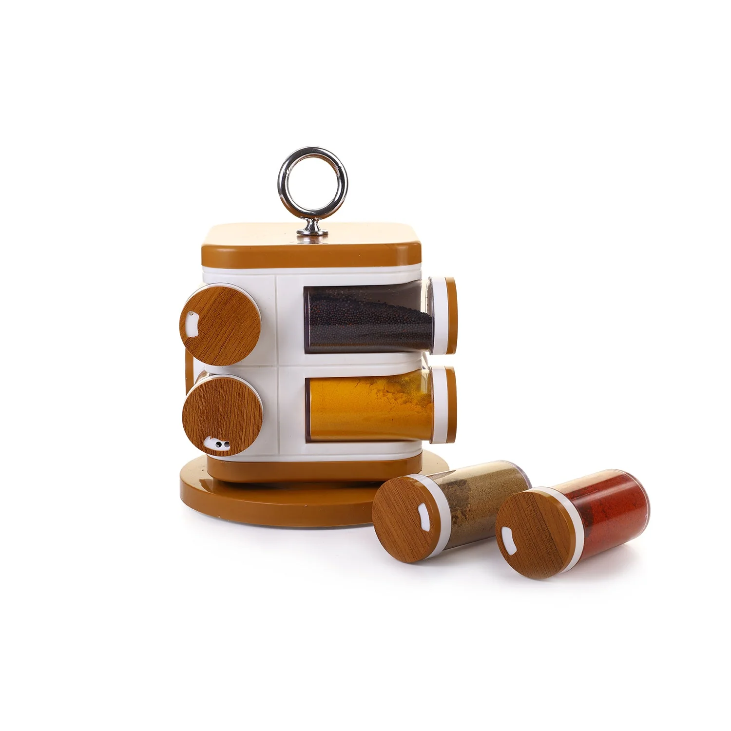 Ganesh Storewell Plastic Spice Rack - Set of 8 - Image 7