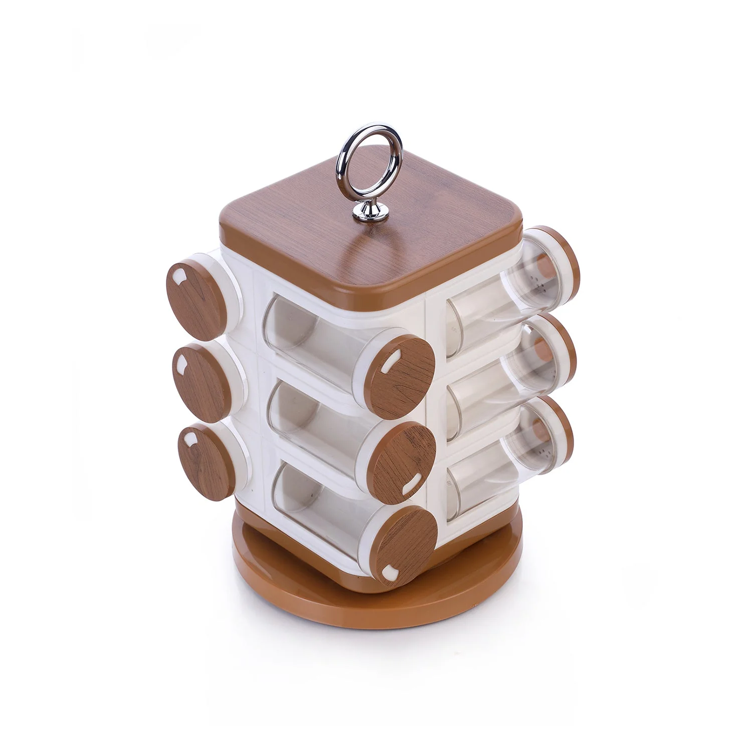 Ganesh 12-Jar Revolving Spice Rack Masala Box - Image 4