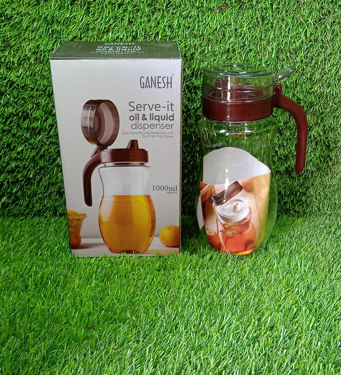 Oil Dispenser Stainless Steel with small nozzle 1000ml - Image 8