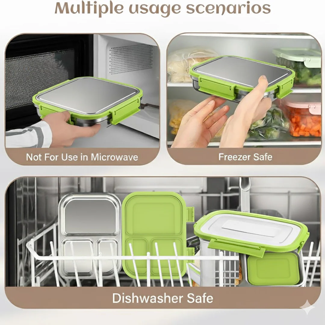 Ganesh Junior Stainless Steel Lunch Pack for Office & School Use - Image 5